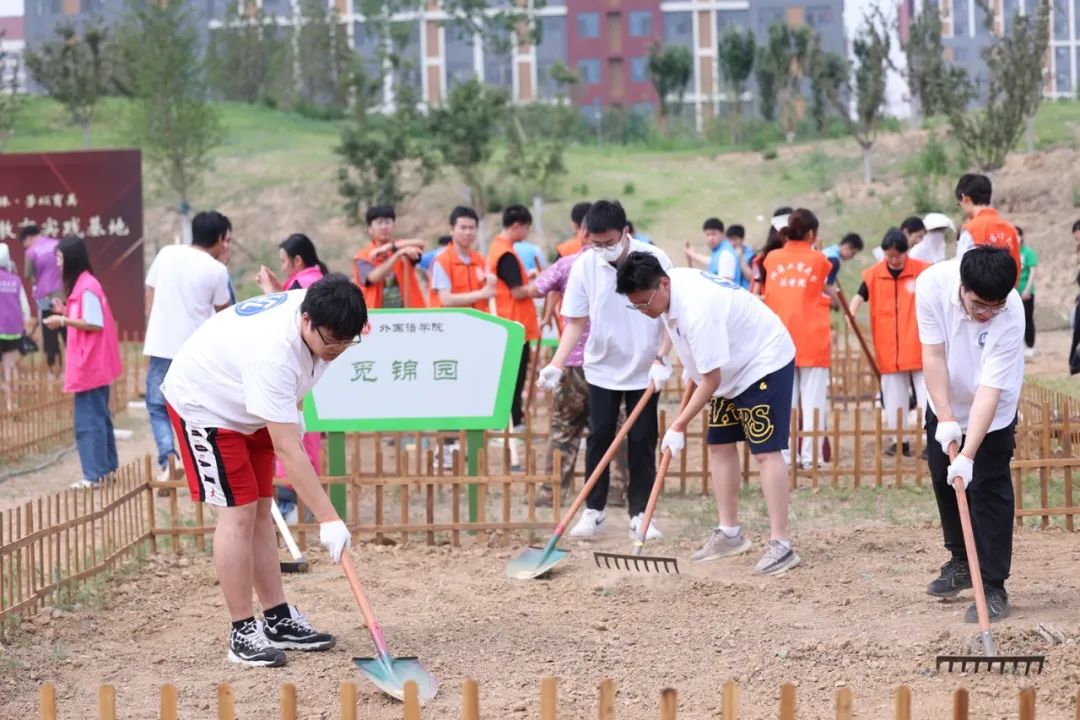 北京工商大學師生開展勞動實踐活動。邱實 攝